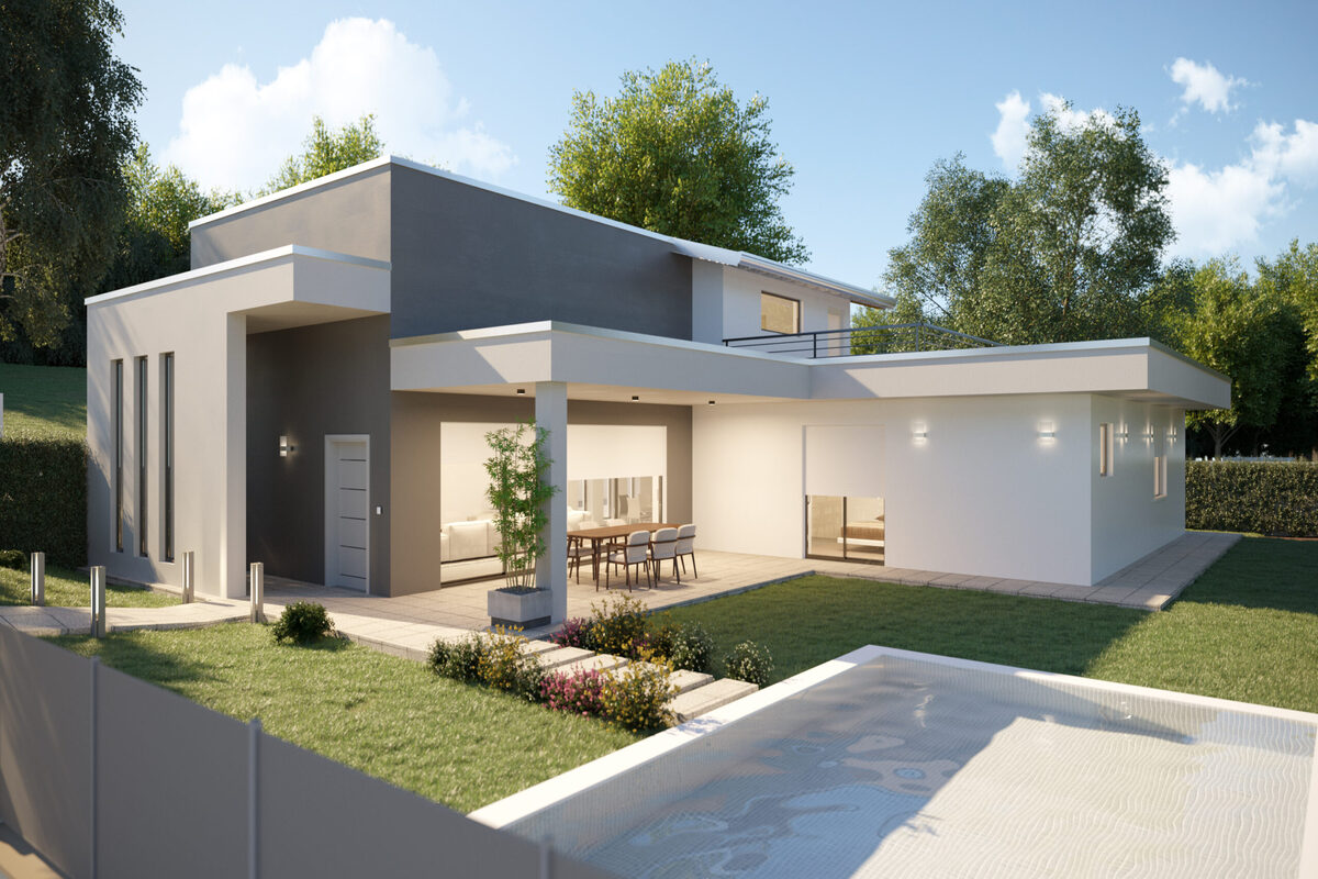 render casa moderna